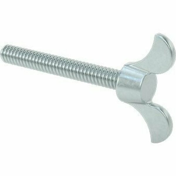 Bsc Preferred Zinc-Plated Iron Wing-Head Thumb Screw 10-24 Thread Size 1-1/2 Long 91404A514